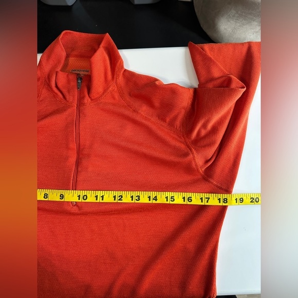 Patagonia Women’s Capilene Half-Zip Sweatshirt Pullover Orange Sz M - Picture 9 of 10